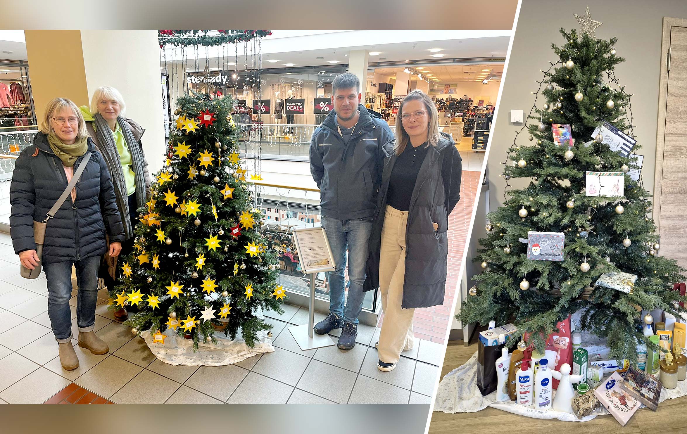 Ein Wünschebaum, der Herzen berührt.